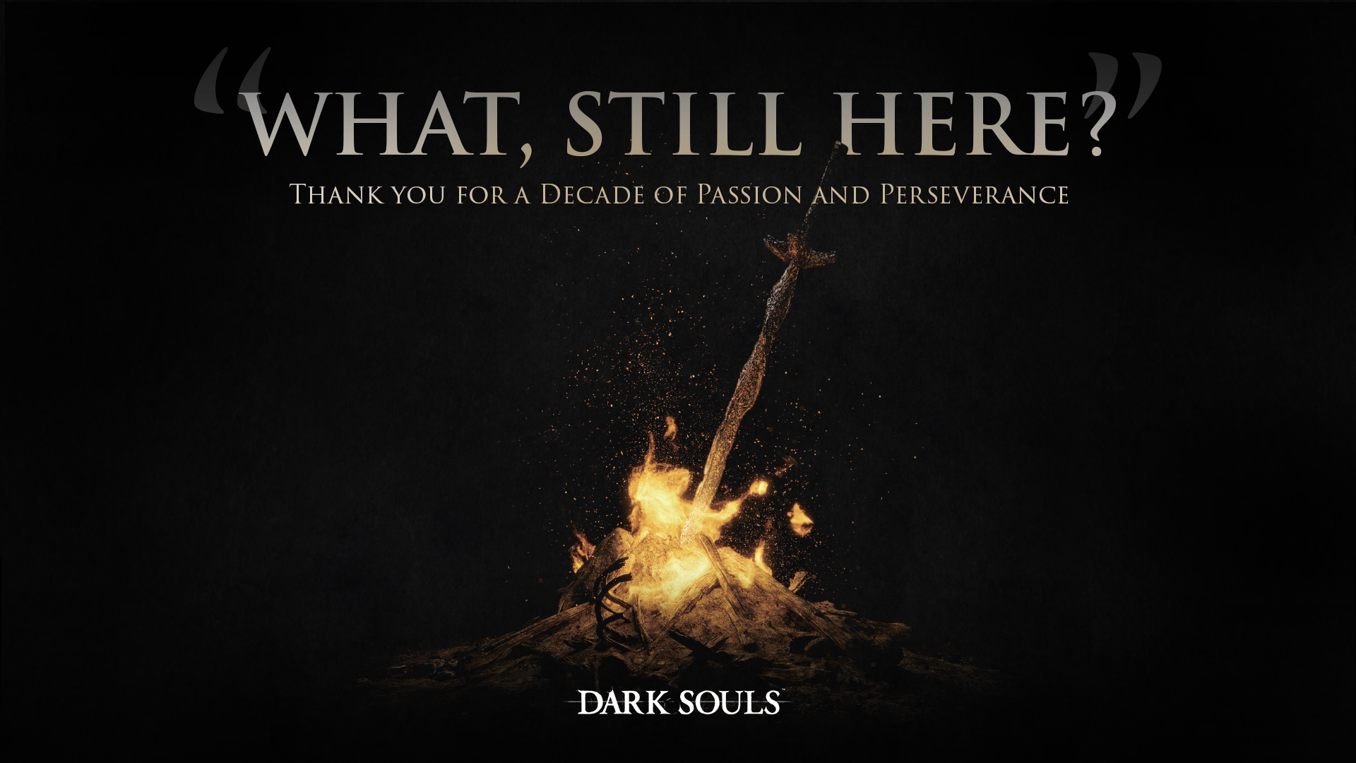 官方庆祝《黑暗之魂》发售10周年 见证初火的诞生