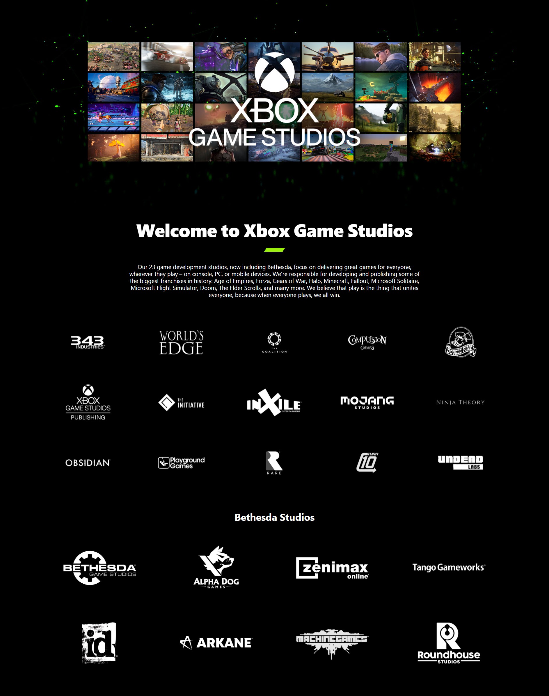 Xbox第1圆工做室页里更新 1共23家工做室