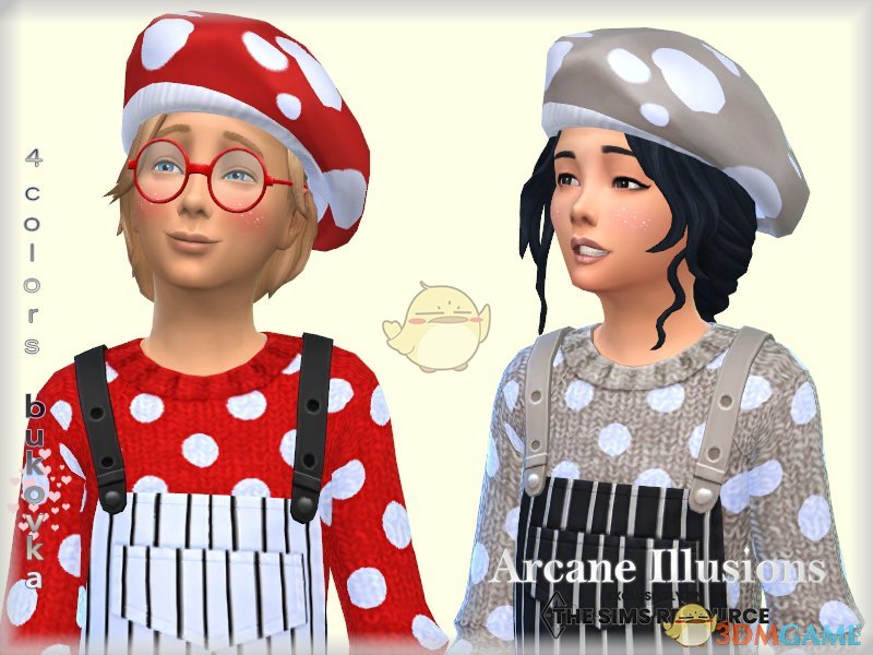 《模拟人生4》儿童蘑菇帽MOD