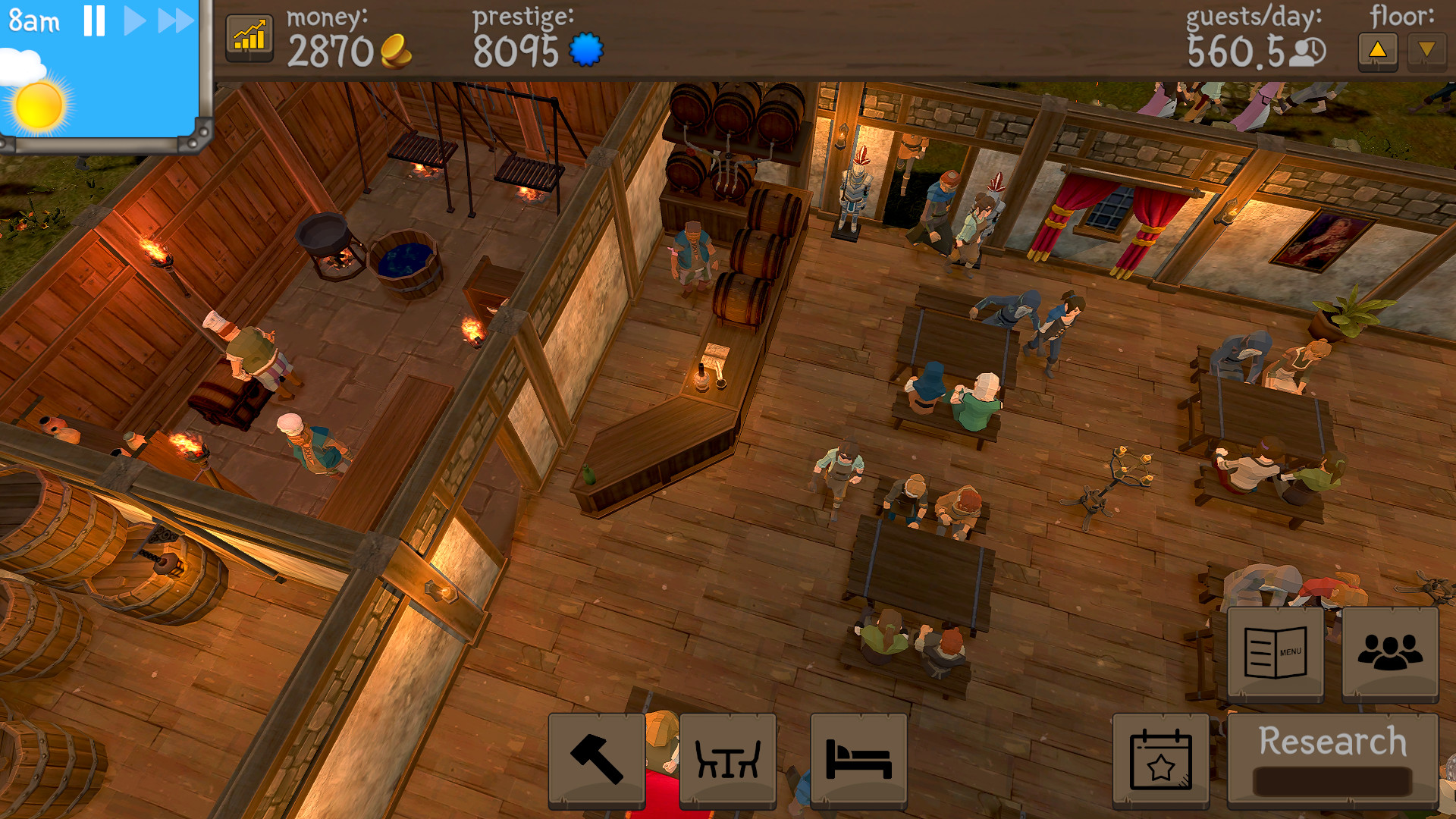 模拟经营游戏《酒馆带师》上架Steam 11月16日发售