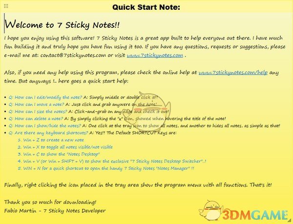 7 Sticky Notes最新版