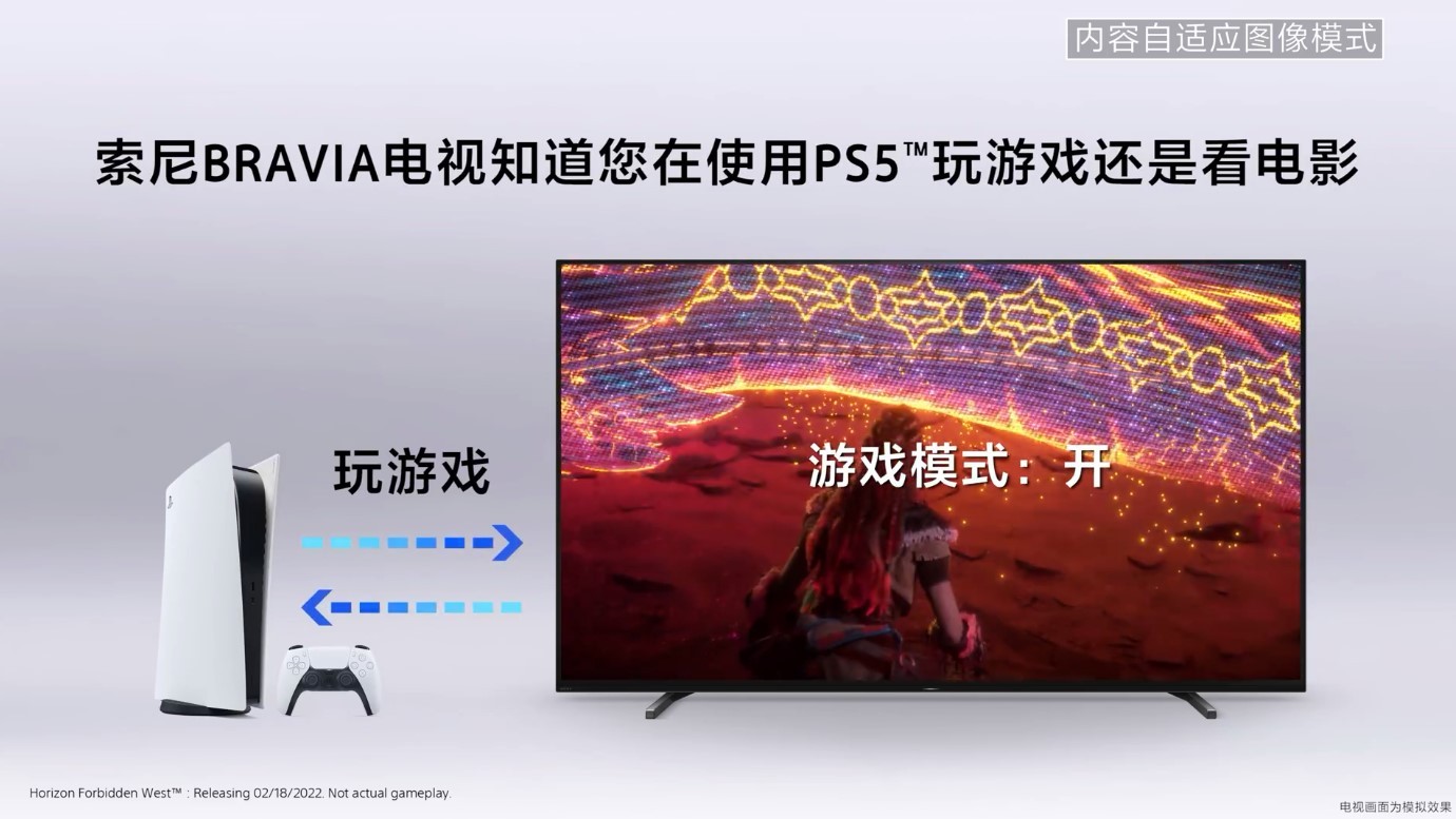 索僧BRAVIA XR系列电视推出专属PS5服从：完好PS5水陪