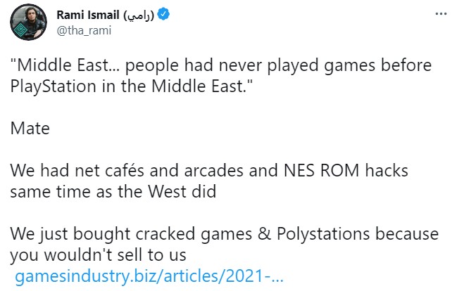 索尼互娱CEO称中东人在PlayStation主机之前没玩过游戏被喷