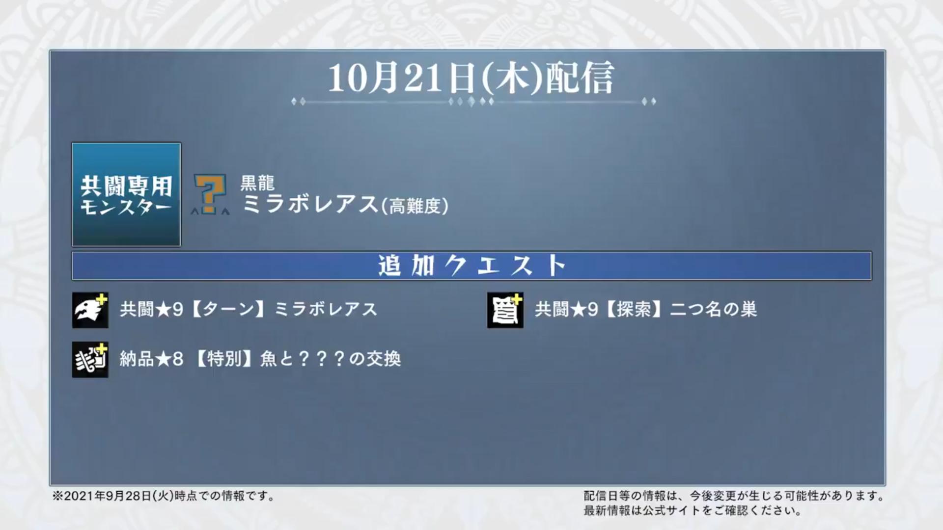 《怪物猎人物语2：破灭之翼》第五弹免费更新发布 共斗怪物黑龙上线