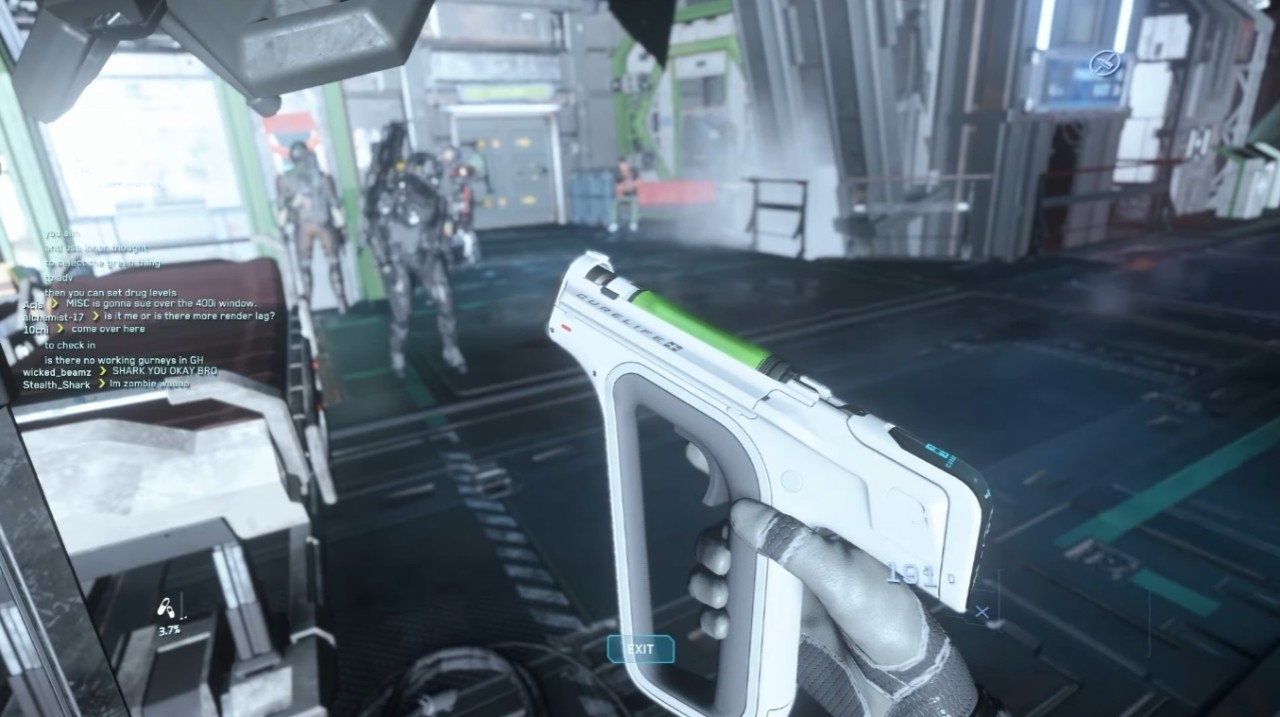 《星际公民》玩家用医疗枪治疗他人让其嗨翻 然后捡尸