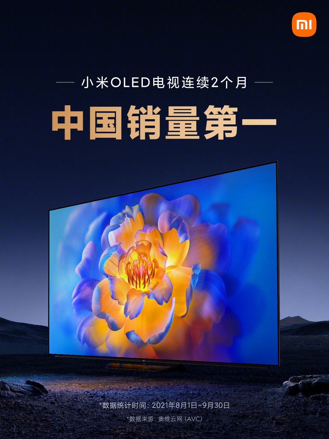 小米OLED电视受承认 连绝两个月取得中国销量第1