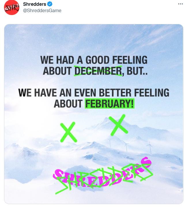 滑雪游戏《Shredders》公布跳票至2022年2月
