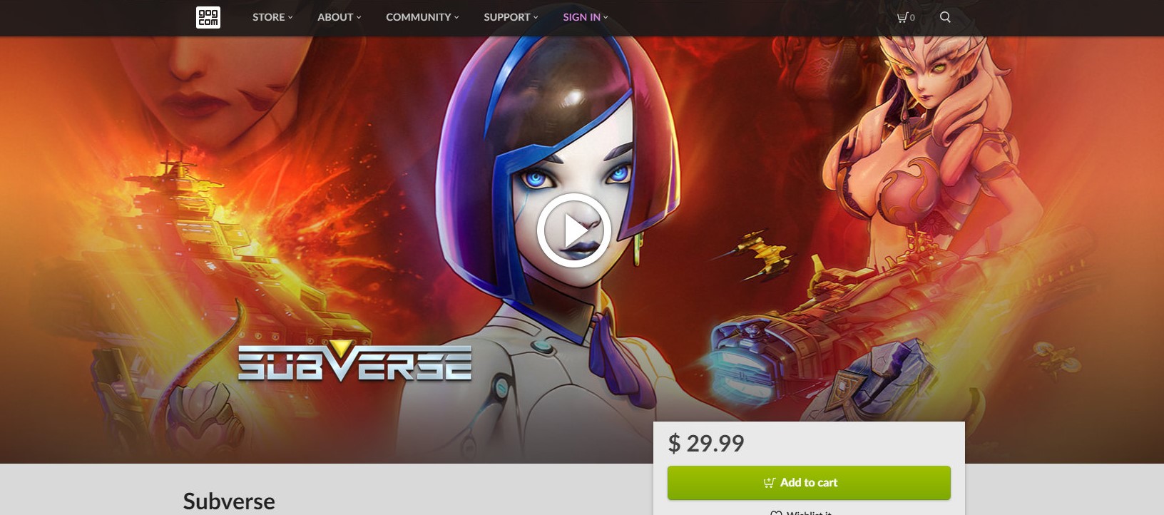 马头社大作《Subverse》登陆GOG 售价30美元 但是锁区