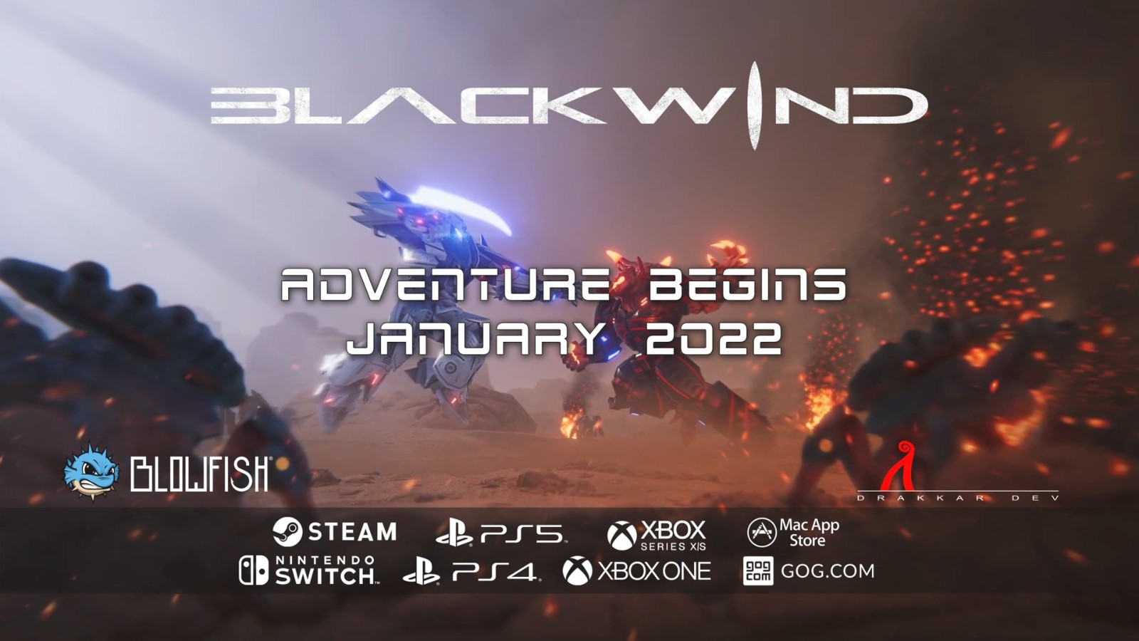 科幻动作游戏《黑风》1月20日发售 登陆全平台
