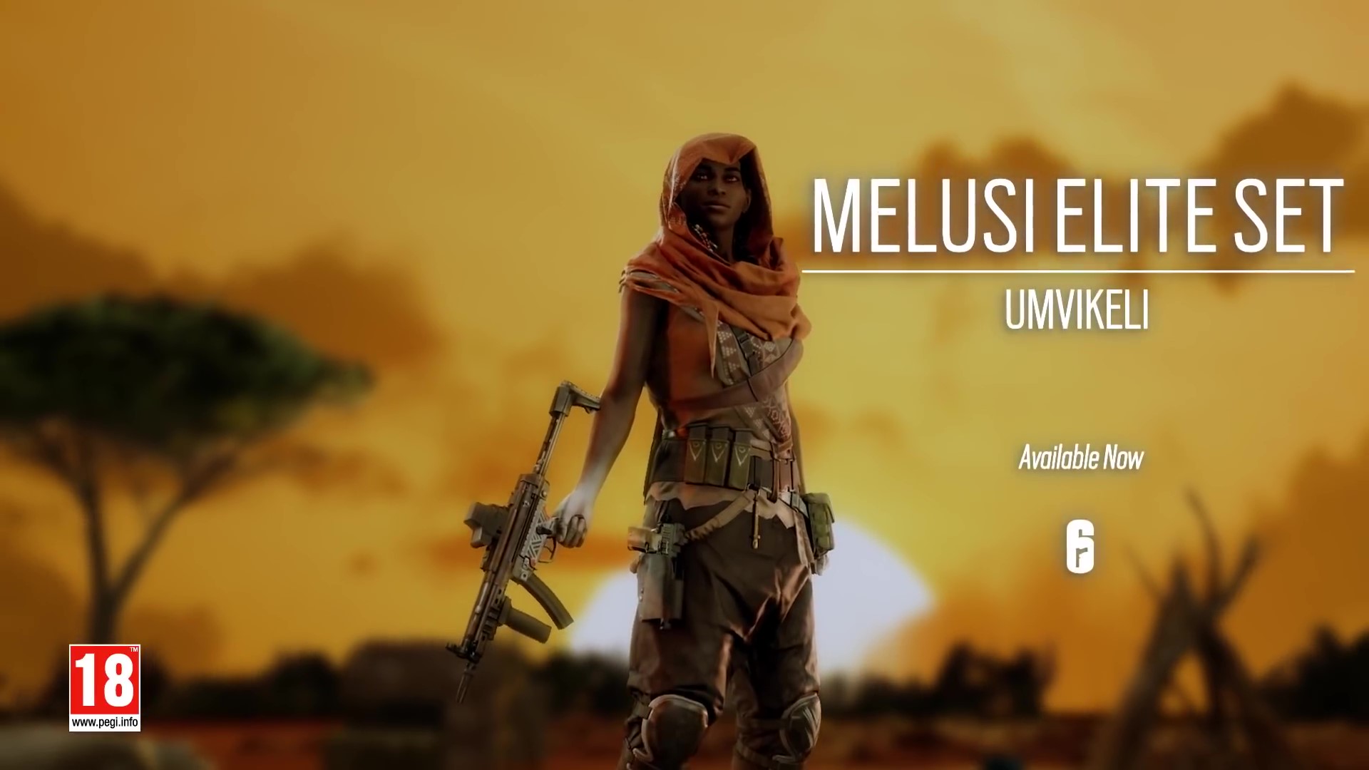 《彩虹六号：围攻》Melusi 精英皮肤预告 大胆的非洲女兵士