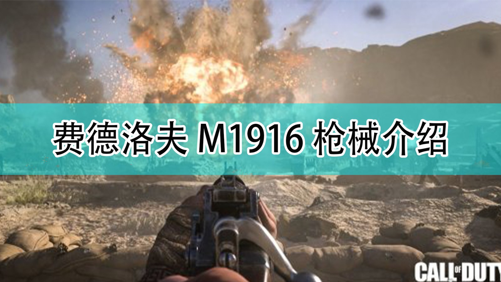 《使命召唤18：先锋》费德洛夫M1916枪支介绍