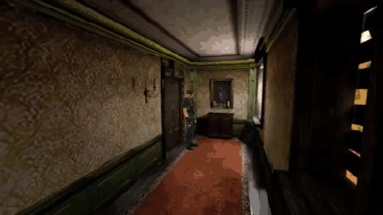 《生化危机4》PS1画质版Mod演示 全屏马赛克