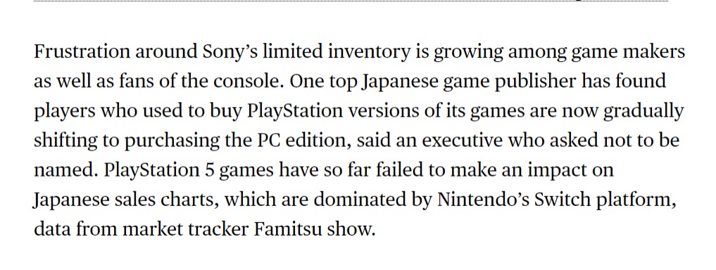 由于芯片短缺 索尼下调PS5产量预期 更多玩家转向购买PC版游戏