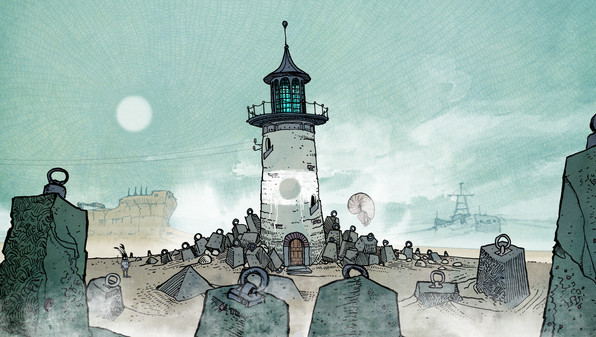 冒险解谜游戏《片海异乡》steam今日发售 手绘风格画面独特