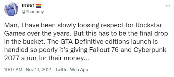 《GTA3部曲》或是2021年“2077” 玩家好评并退款