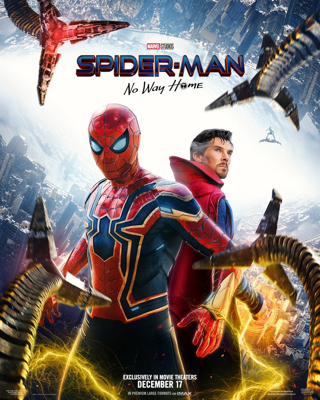 《蜘蛛侠3：英雄无归》新海报 小蜘蛛和奇异博士登场