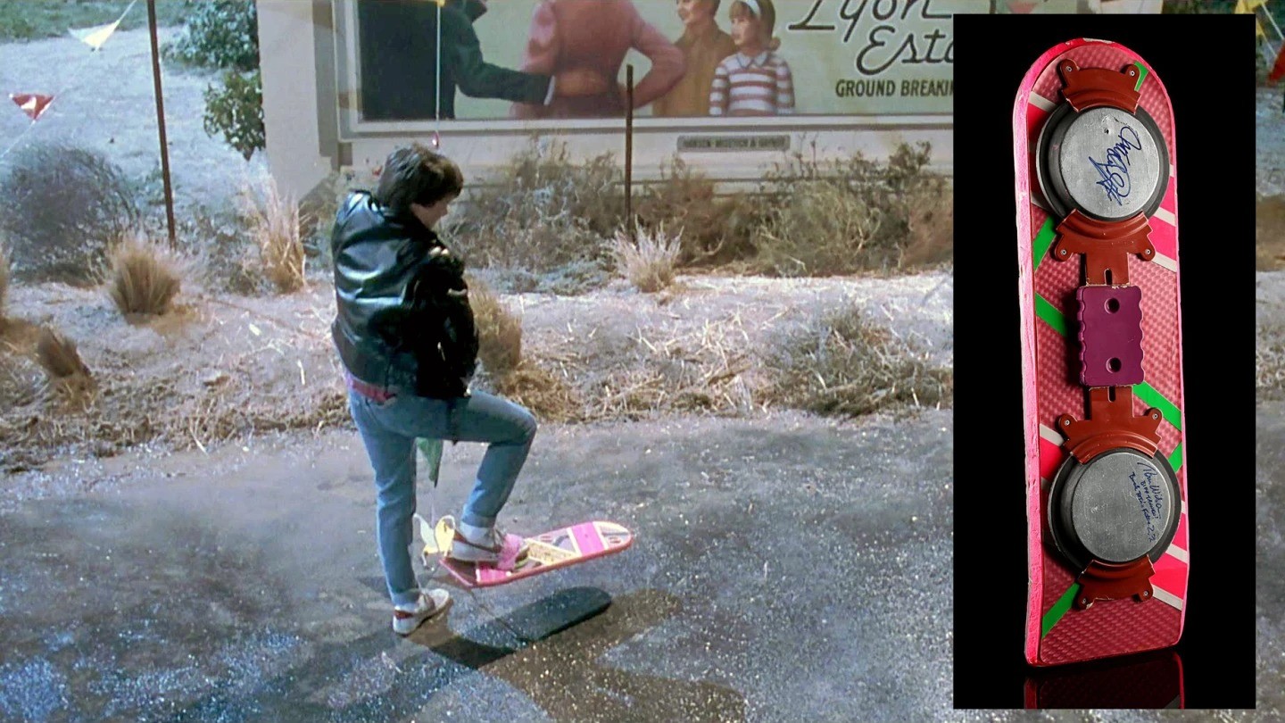 《回到未来》电影道具悬浮滑板拍卖 成交价高达50万美元