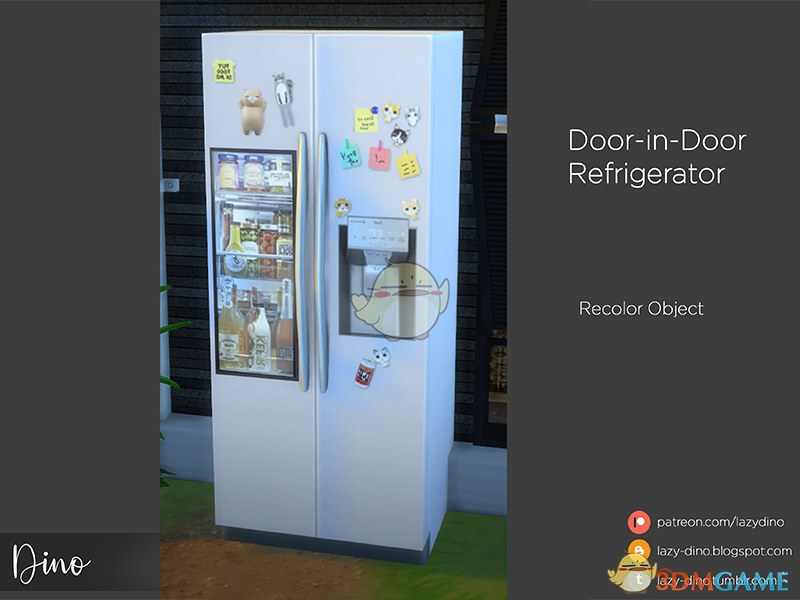 《模拟人生4》可爱的直立冰箱MOD
