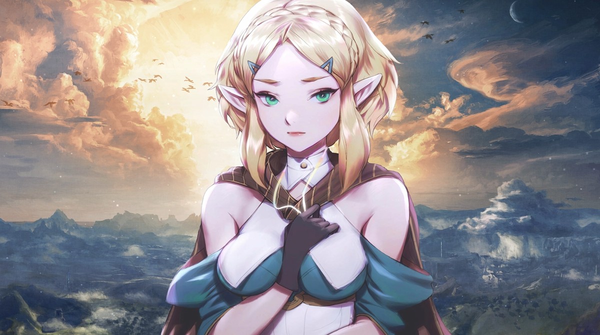 《Wallpaper Engine》荒野之息2塞尔达公主精美人物绘图动态壁纸