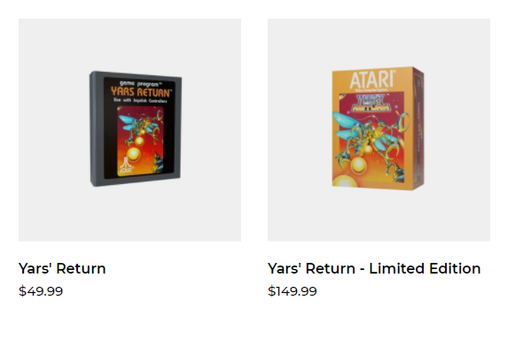 雅达利推出Atari XP项目 发布三款未发售游戏卡带