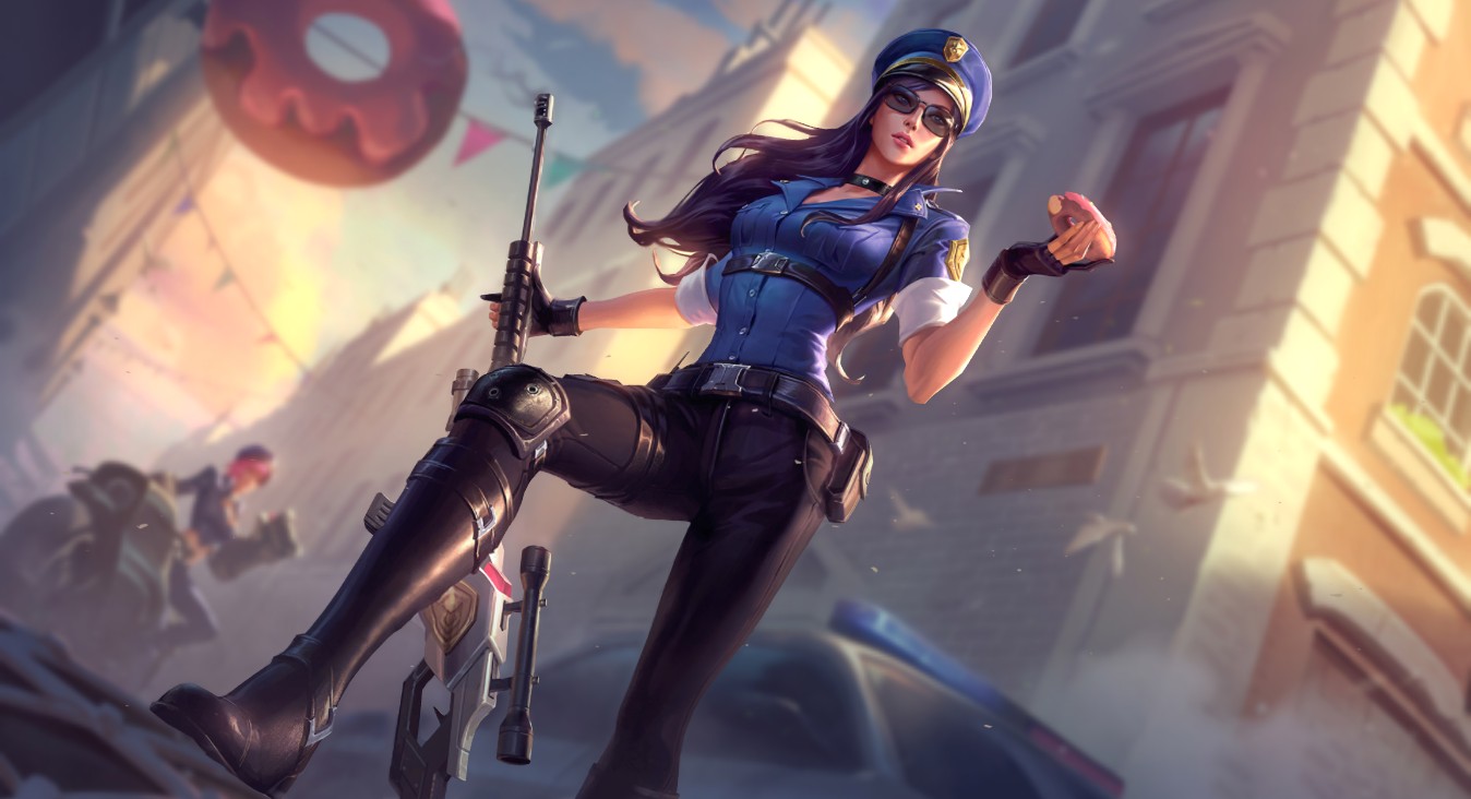 《Wallpaper Engine》女警凯特琳皮肤原画动态壁纸