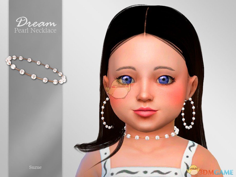 《模拟人生4》幼儿珍珠线圈耳环MOD