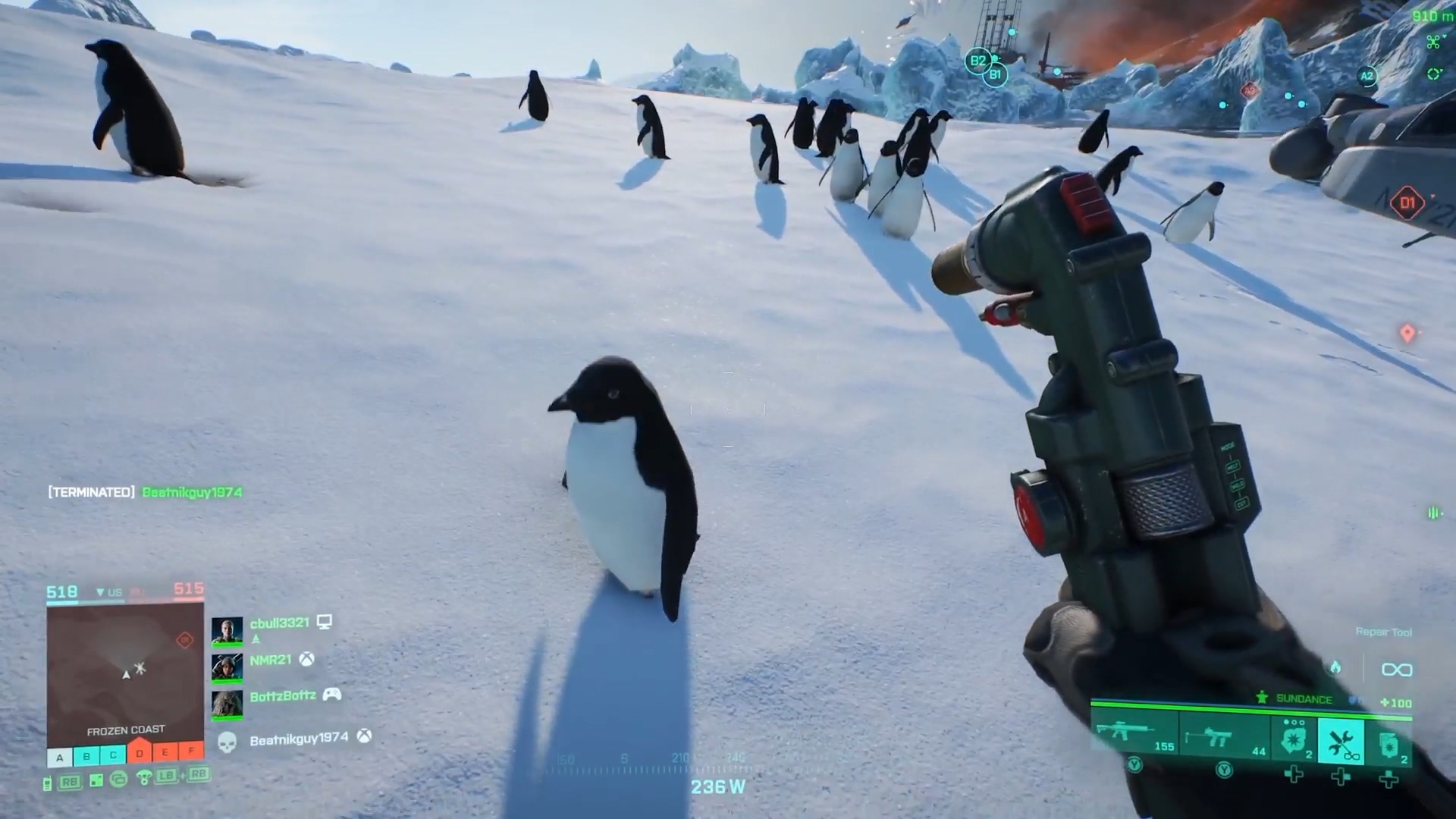 《战天2042》中的维建东西可以用去维建企鹅