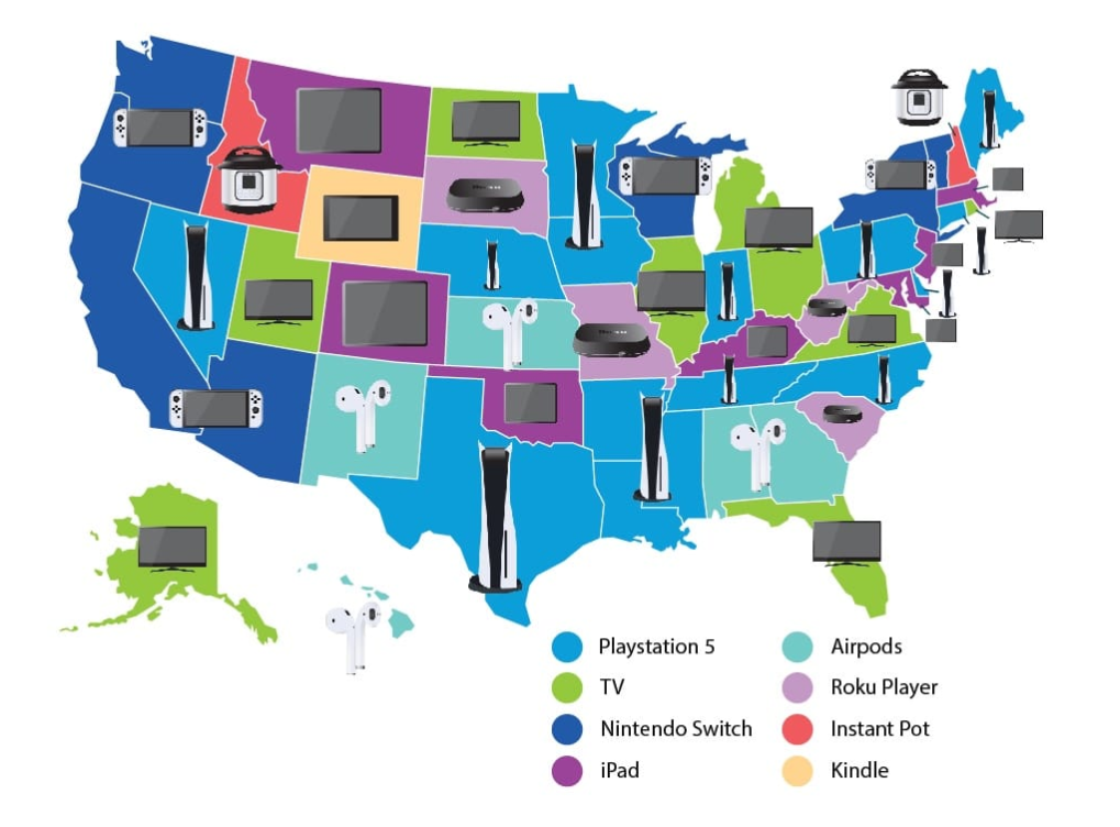 AT&T调查数据显示PS5搜索量登顶15个州成美国假期搜索量最高的礼物