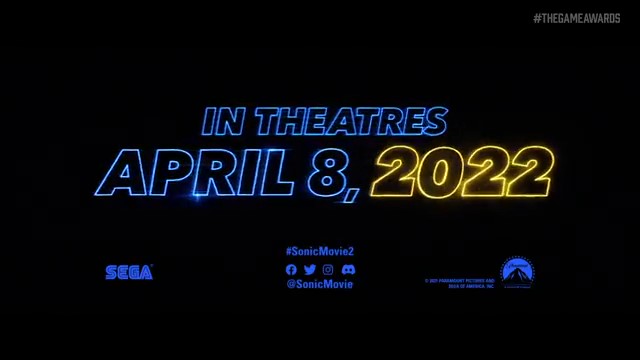 TGA：电影《刺猬索尼克2》新预告 4月8日正式上线