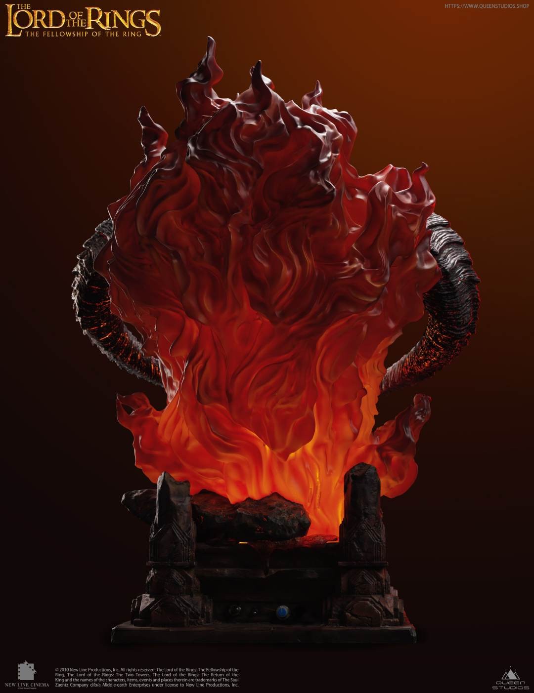 皇后工作室《指环王1：魔戒再现》炎魔雕像 最高售价39800元