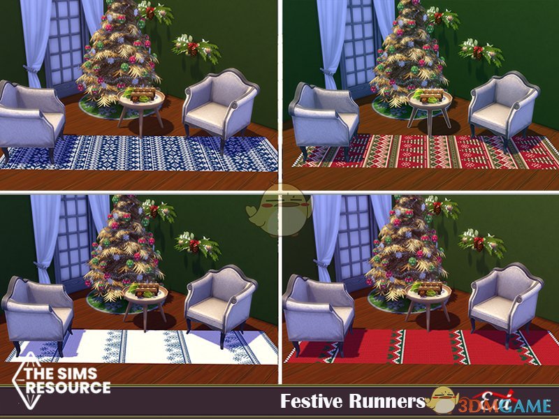 《模拟人生4》圣诞地毯MOD