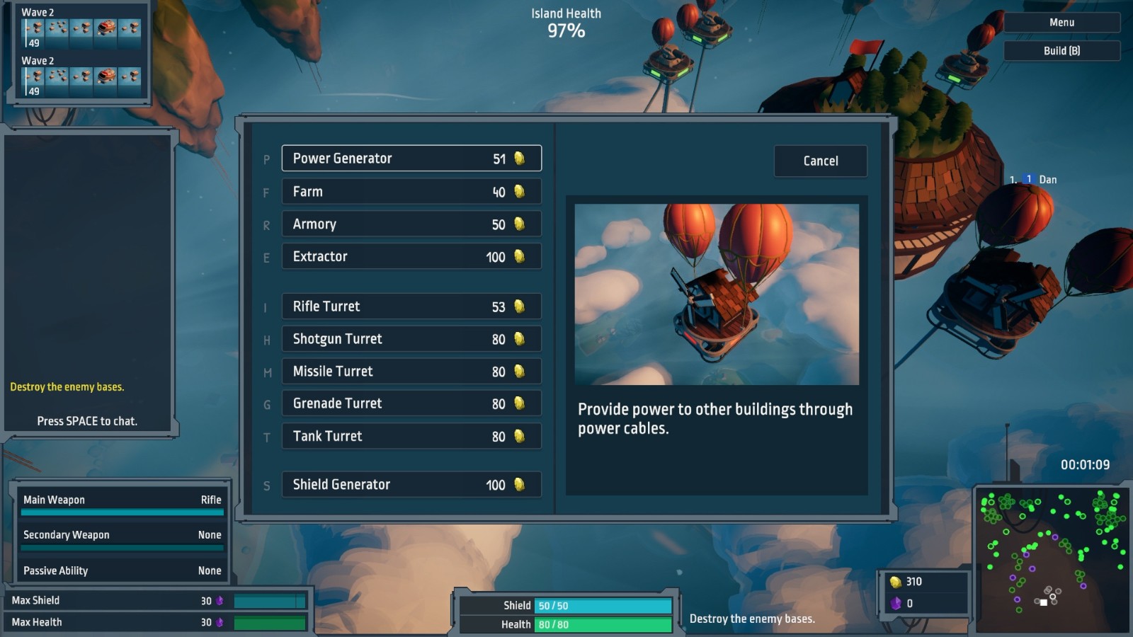 塔防建造游戏《天空舰队》已在Steam发售