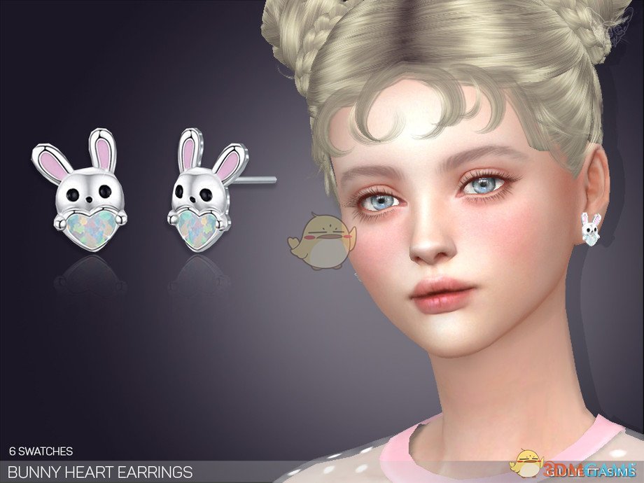 《模拟人生4》兔子爱心耳环MOD