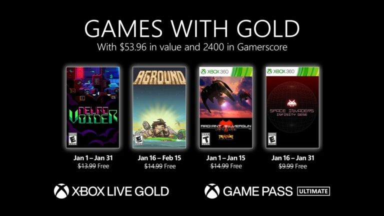 微硬支布2022年1月Xbox金会员免费游戏名单