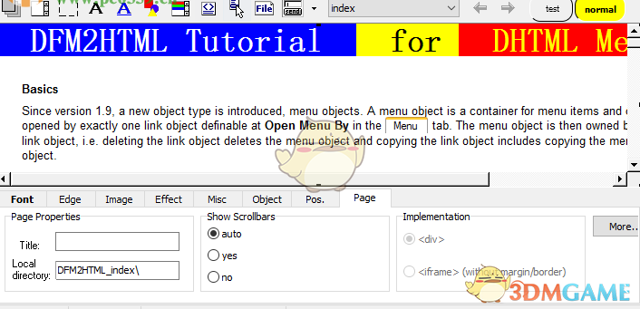 DFM2HTML(HTML编辑器) 8.3