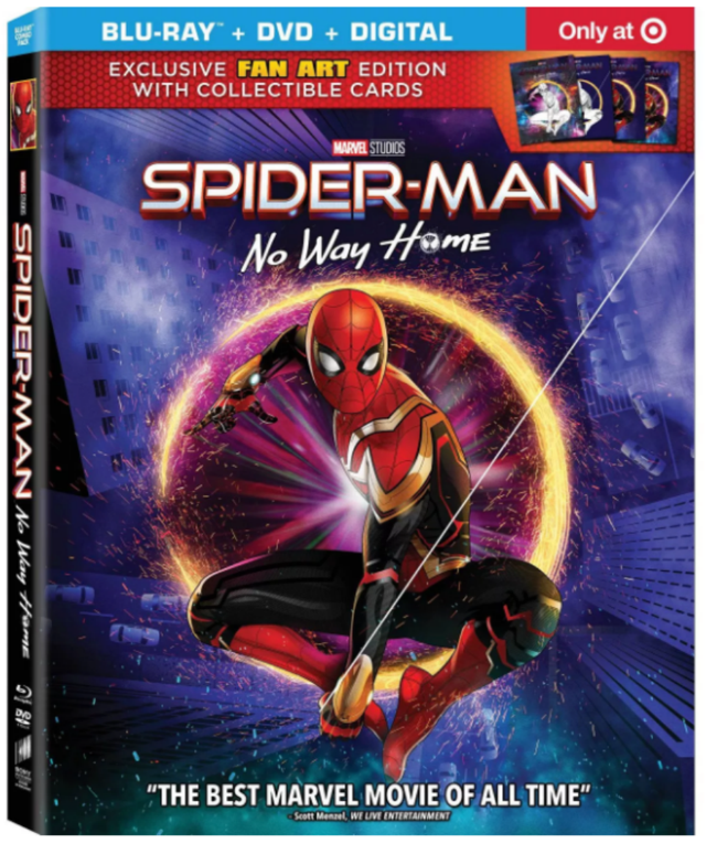 《蜘蛛侠:英雄无归》4K蓝光碟封面公布 亚马逊开启预售