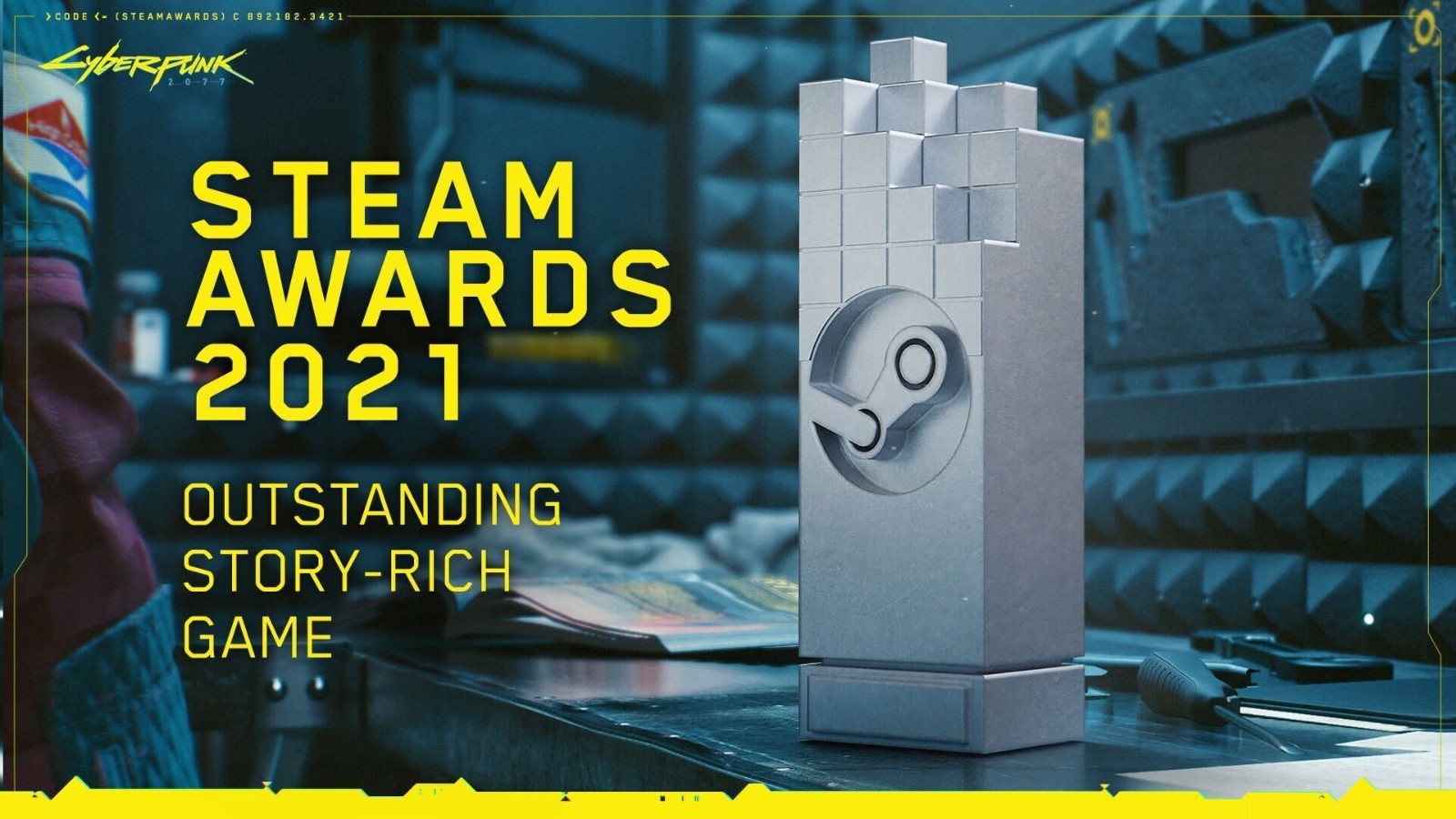 《赛博朋克2077》成为Steam年度杰出剧情游戏 CDPR致谢