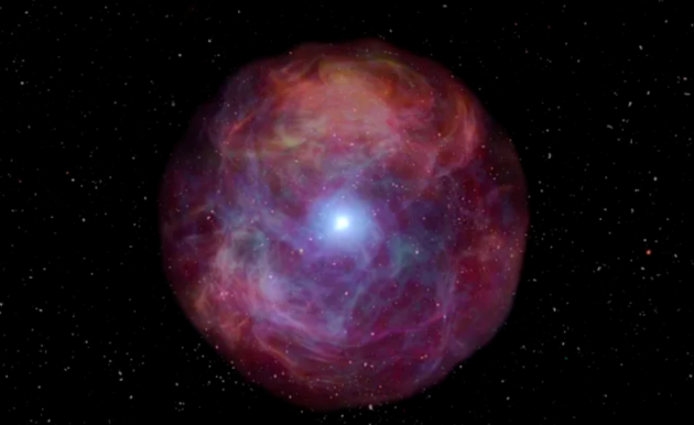 人类首次观测到红超巨星超新星爆发 10倍大小太阳的死亡