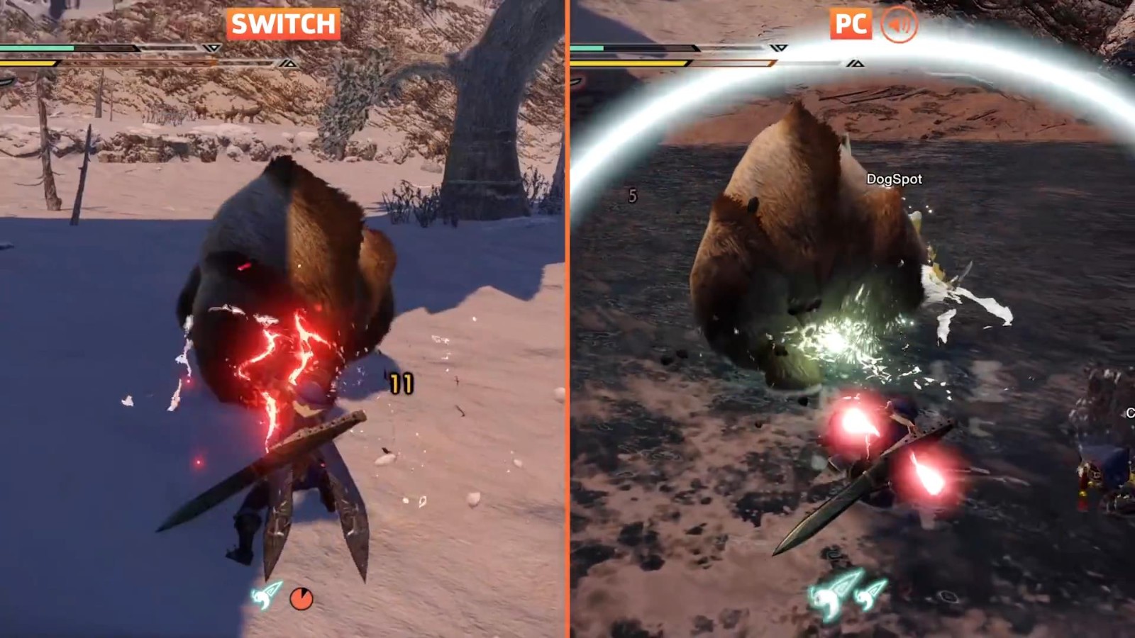 《怪物猎人：崛起》PC版与NS版对比 画面提升了？
