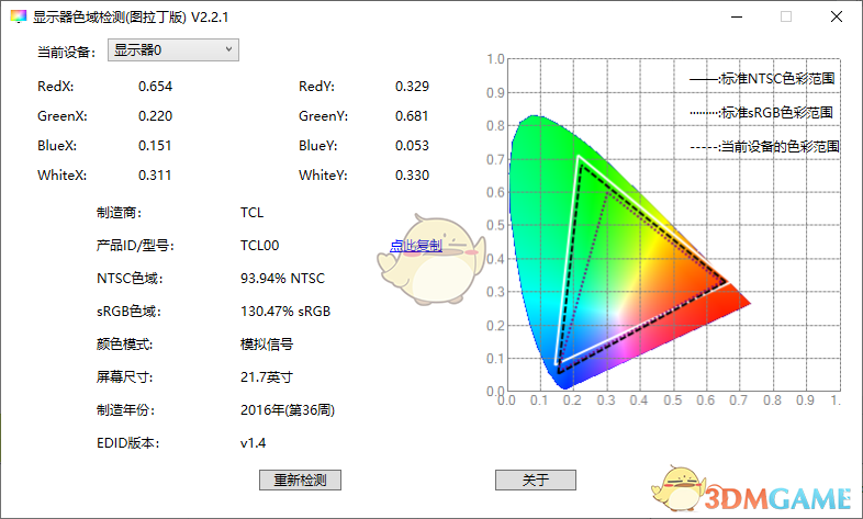 显示器色域检测v2.2.1