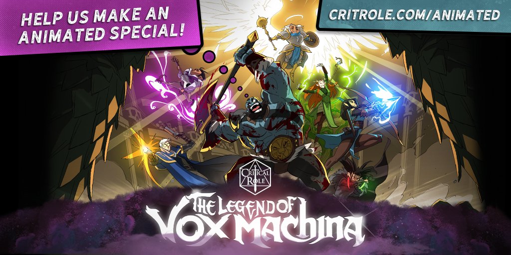 著名D&D跑团 CR众筹动画《Vox Machina的传说》预告发布