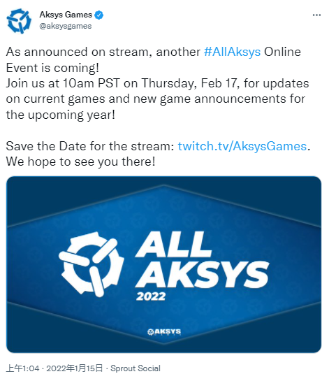 游戏发行商Aksys Games 将于2月18分享新游戏情况
