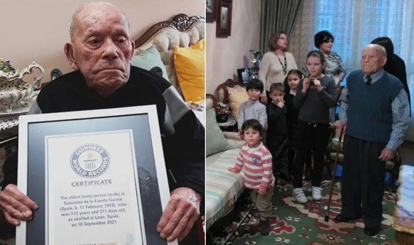 吉尼斯记录世界最长寿西班牙男性去世 享年112岁
