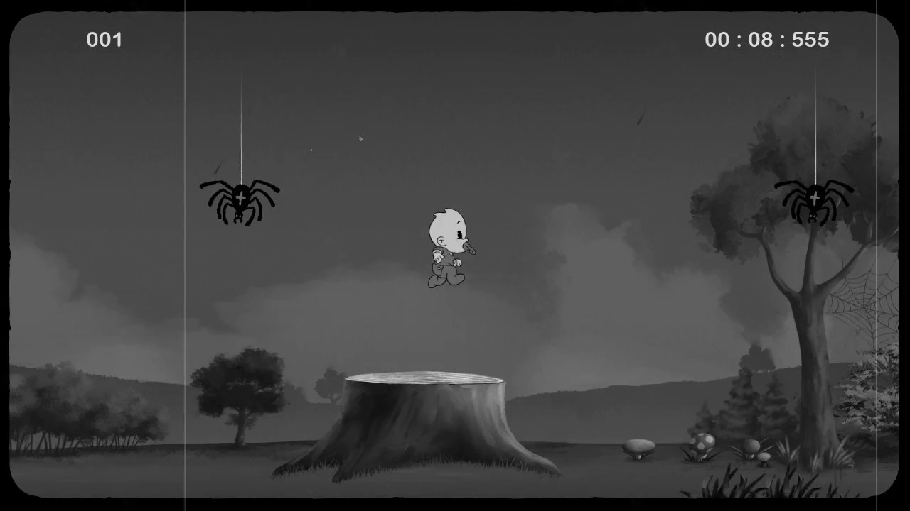 老式动画风格免费游戏《到处都是蜘蛛》Steam上线