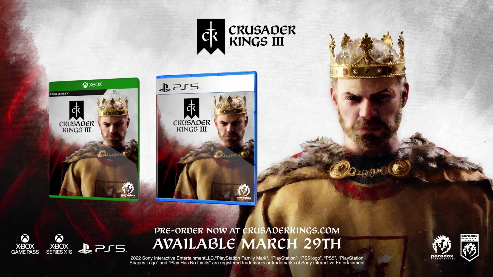 《十字军之王3》3月29日登陆PS5/XSX 新预告释出