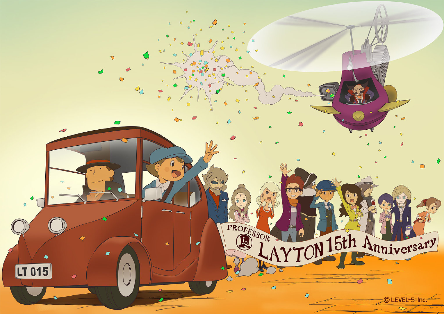 庆祝IP雷顿系列15周年  LEVEL-5发布纪念插画壁纸