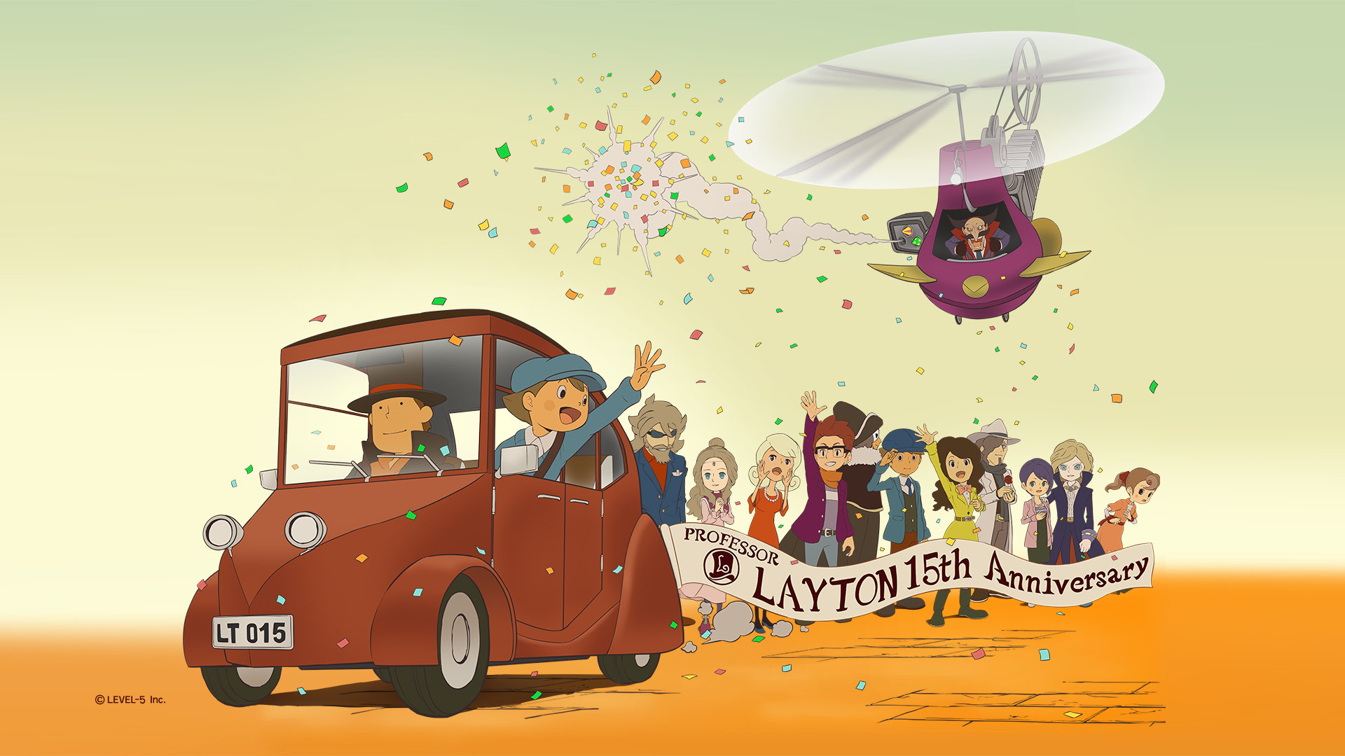 庆祝IP雷顿系列15周年  LEVEL-5发布纪念插画壁纸