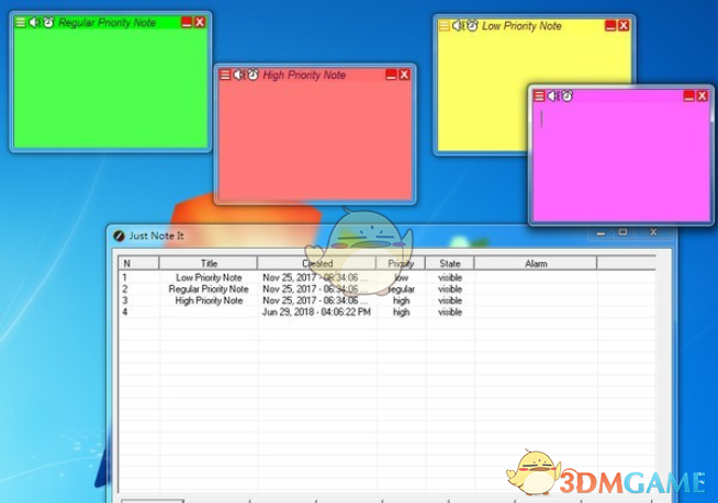 彩色桌面便签工具(JustNoteIt)v1.3