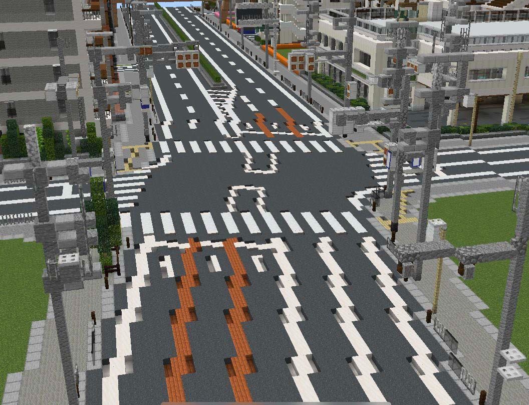 玩家组织打造《我的世界》都市MOD 极尽还原大阪郊外风貌