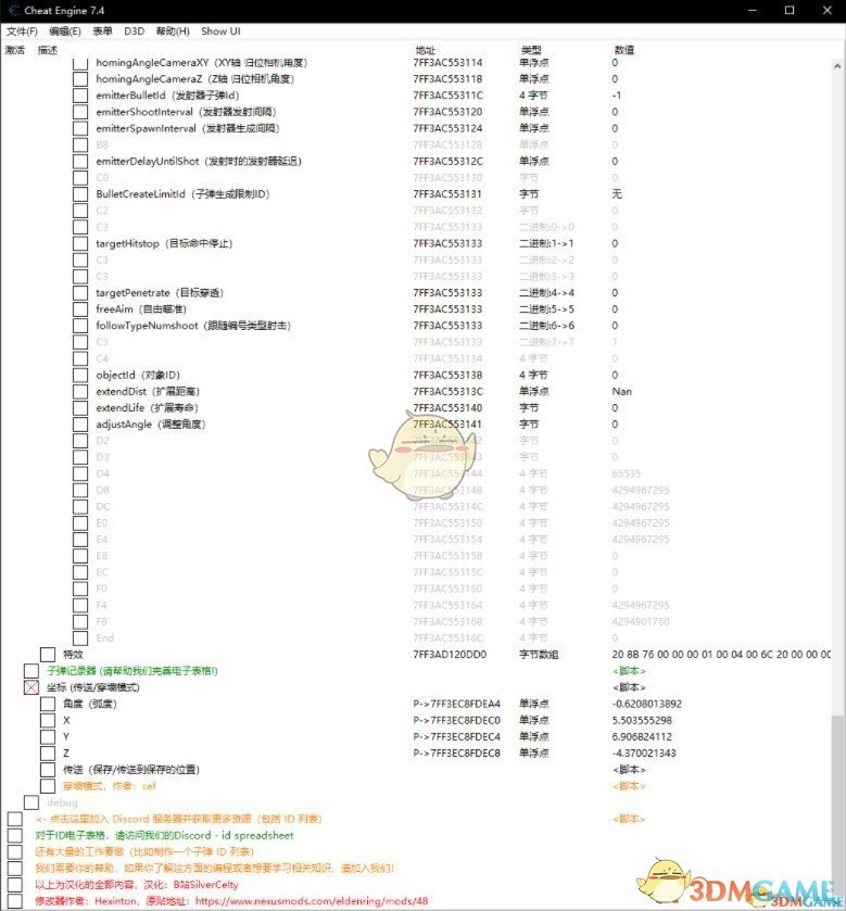 《艾尔登法环》全面修改CT汉化版